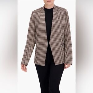 Ookie & Lala Houndstooth Open Front Blazer